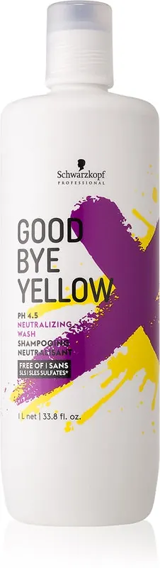Schwarzkopf Professional Goodbye szampon przeciw żółtym odcieniom do włosów farbowanych i rozjaśnianych 1000 ml