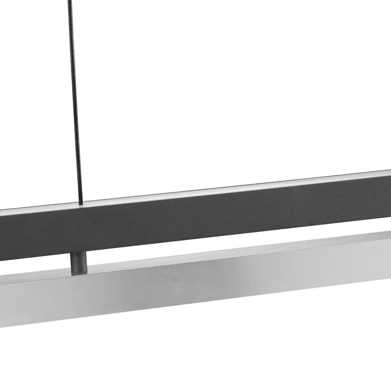 Żyrandol LED Pulse, długość 120 cm, czarny, metal