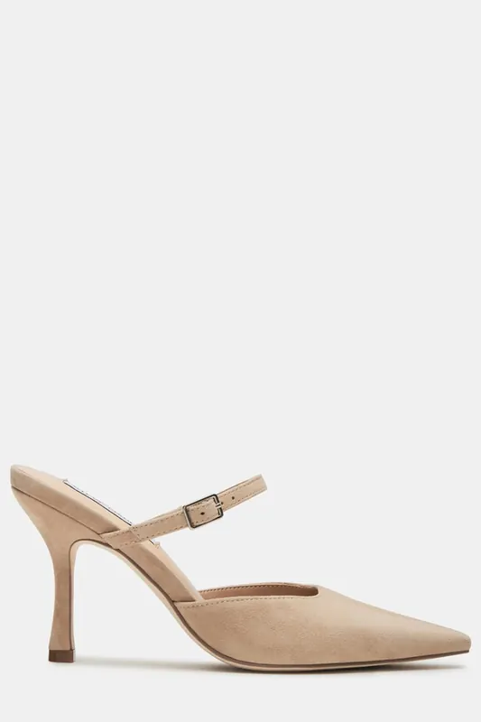 Steve Madden Brecki Mules Taupe Suede Maat: 39 | Pumps Outlet | Dames | Beige