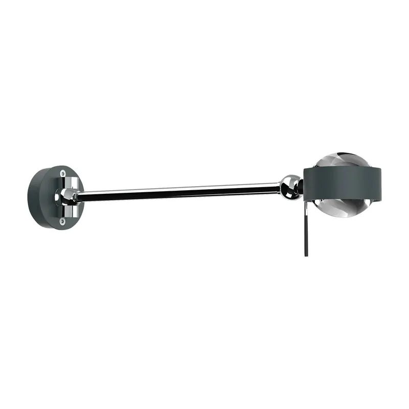 Puk Mini Hotel LED 30cm soczewki przezroczysty antracyt matowy