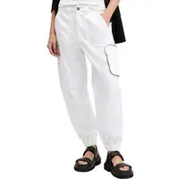 AllSaints Florence Cargo Joggr Chalk White Maat: 10 | Cargobroeken Outlet | Dames | Wit