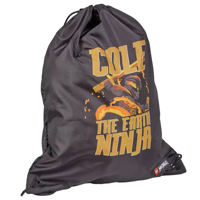 LEGO Ninjago Drawstring Bag 20286-2513, Dla chłopca, Czarne, worki, poliester, rozmiar: One size