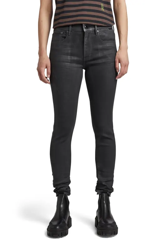 G-Star 3301 Skinny Magma Cobler Maat: W26L30 | Skinny Jeans Outlet | Dames | Zwart