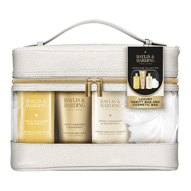 Baylis & harding Zestaw prezentowy do pielęgnacji ciała o zapachu mandarynki i grejpfruta, 4 sztuki
