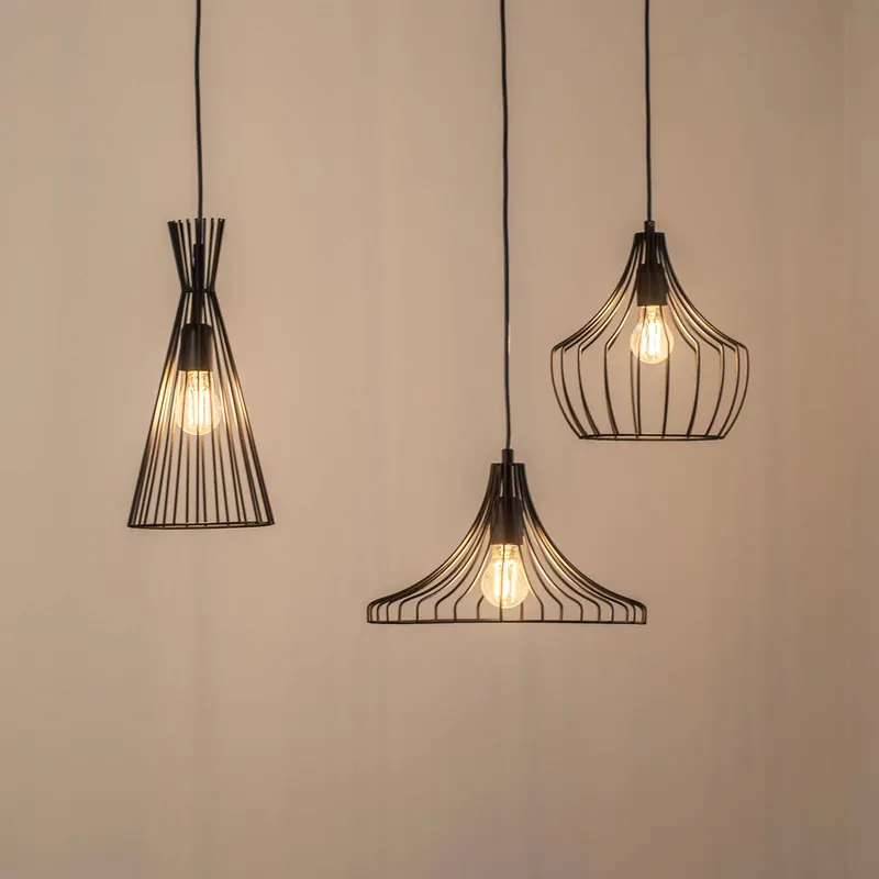 Lampa wisząca Mezopotamya N-1291 3-punktowa czarna