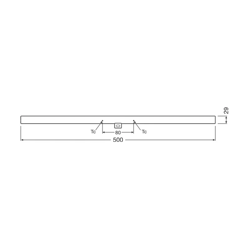 OSRAM Żarówka liniowa LED S14d 4,7W żarówka rurkowa 2700K 50cm matowa
