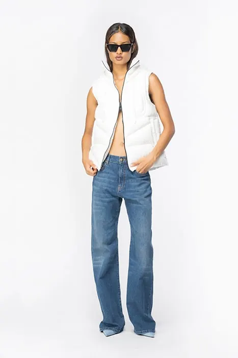 PINKO Geos Gilet White Maat: L | Gilets Outlet | Dames | Wit