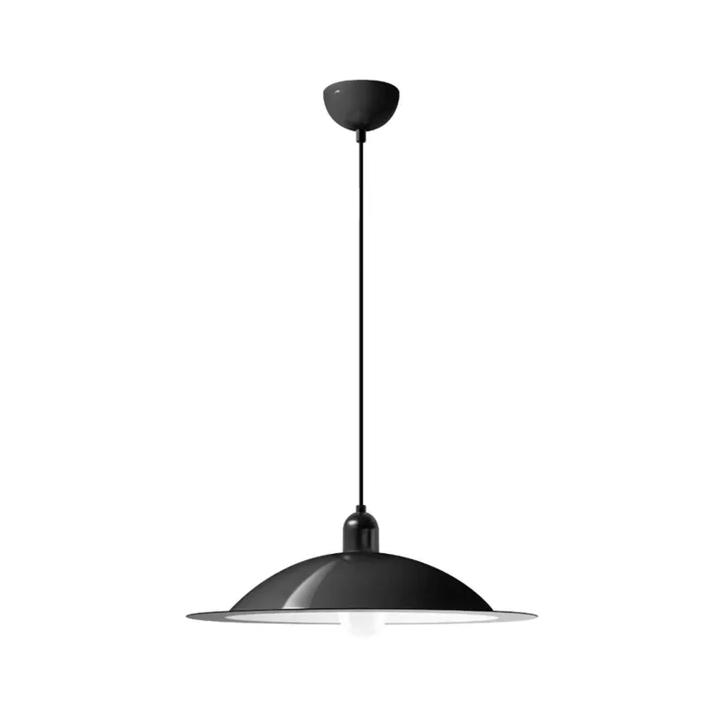 Żyrandol LED Stilnovo Lampiatta, Ø 50 cm, czarna