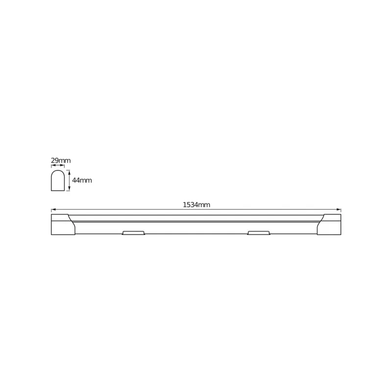Listwa LED OSRAM VALUE BATTEN, 153 cm, metal, 4000 K