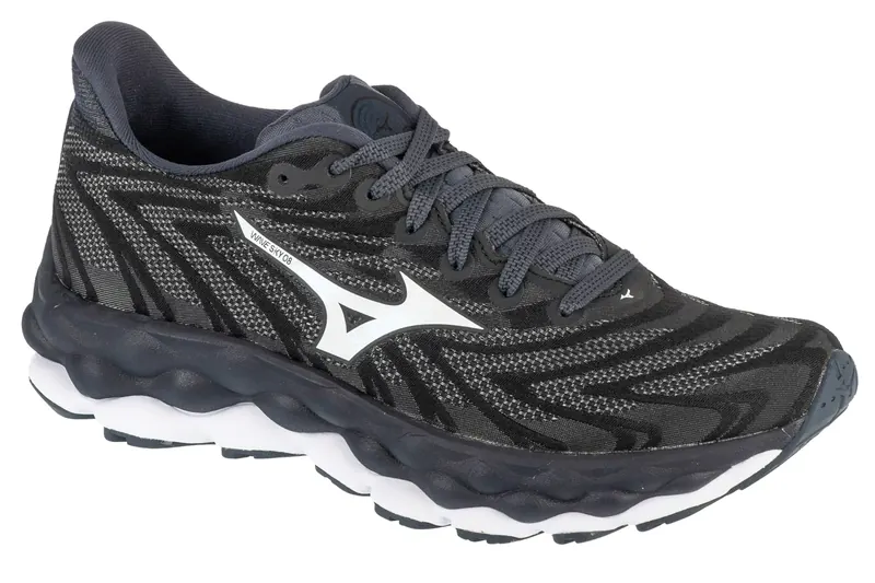 Mizuno Wave Sky 8 J1GD240272, Damskie, Czarne, buty do biegania, tkanina, rozmiar: 39