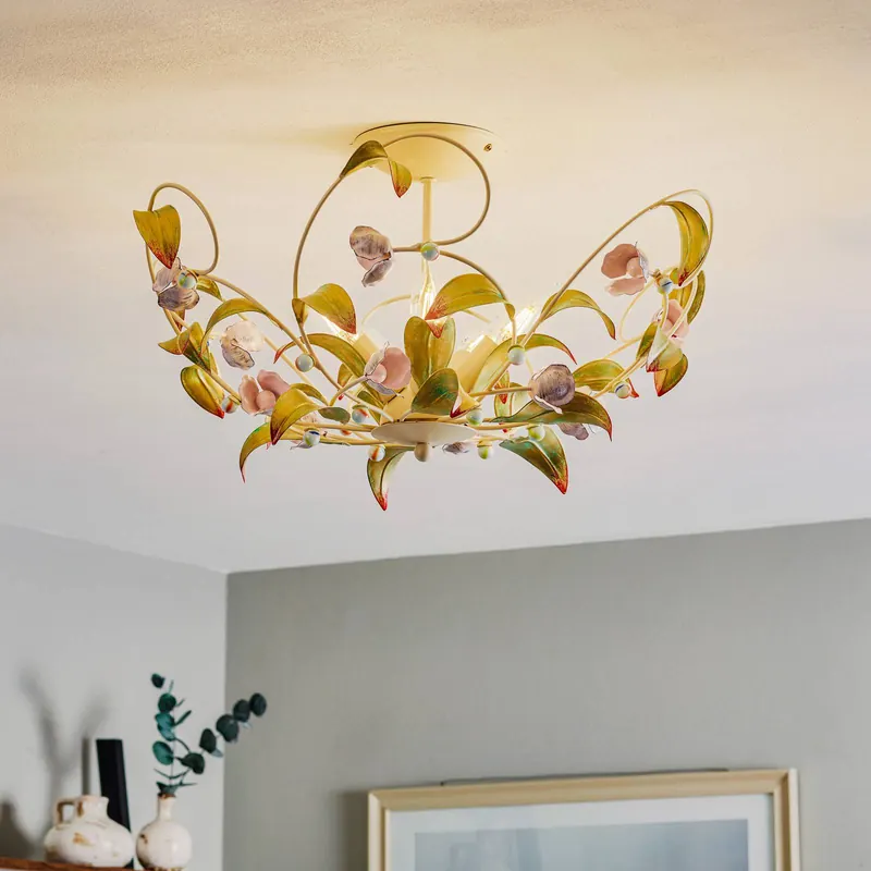 Lampa sufitowa Rose jako żyrandol, 5-punktowa