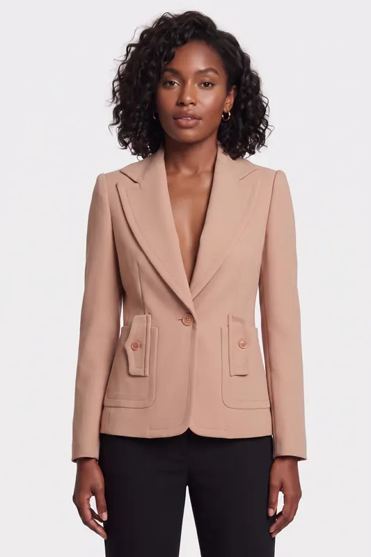 Moschino Jacket Beige Maat: 40 | Blazers Outlet | Dames | Beige