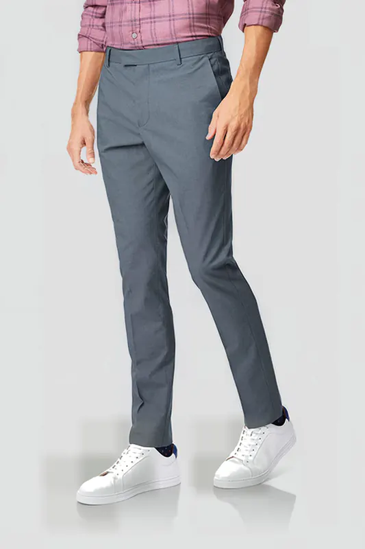 Charles Tyrwhitt Light Blue Extra Slim Fit Non-iron Stretch Trouser Maat: W32L30 | Chino's Outlet | Heren | Blauw