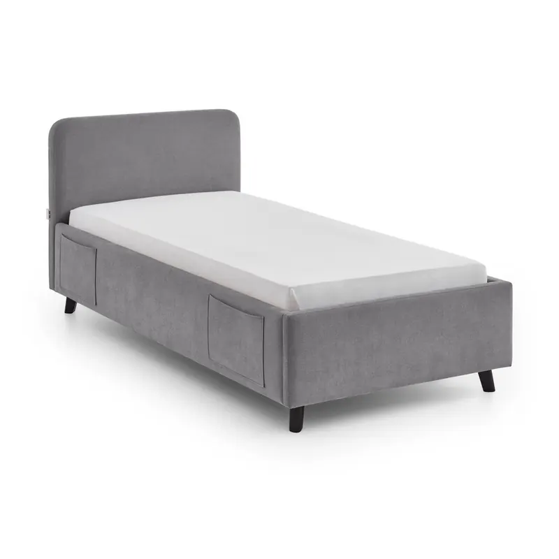 Szare łóżko dziecięce ze schowkiem ze stelażem 90x200 cm Cosy – Meise Möbel