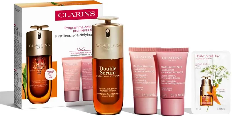 Clarins Zestaw prezentowy Double Serum & Multi-Active dla każdego typu skóry