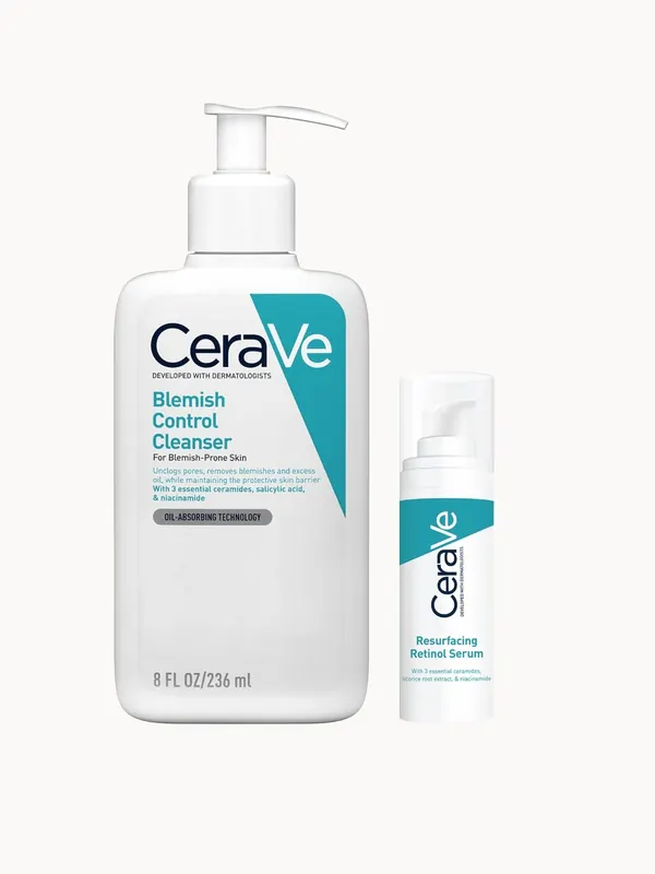 CeraVe Cleanse and Smooth Duo for Blemish-Prone Skin