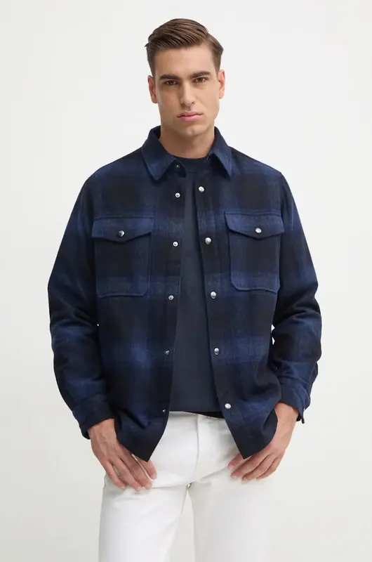 Tommy Hilfiger kurtka koszulowa wełniana