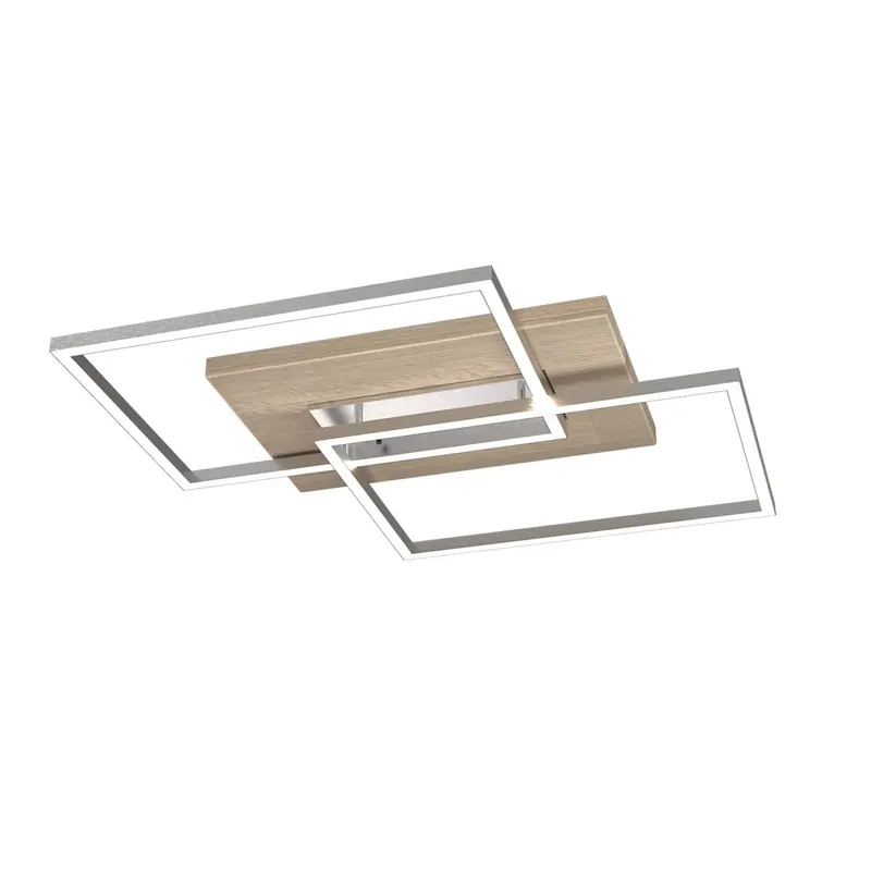 Lampa sufitowa LED Panama L, dąb bielony