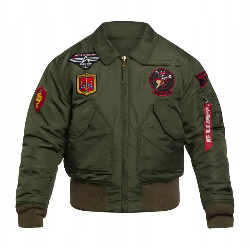 Kurtka Pilotka Flek Flyers Alpha Industries Cwu 45P Devils Brigade Oliv S