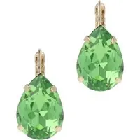 OTAZU Lacrima Erinite Earhangers Maat: OS | Oorbellen Outlet | Dames | Groen