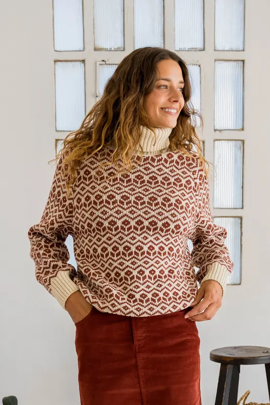 TWOTHIRDS Sierra Knit Roof Maat: XL | Longsleeves Outlet | Dames | Ecru