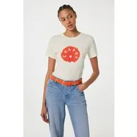 Fabienne Chapot Studded Shell Belt Tangerine Maat: 105 | Riemen Outlet | Dames | Oranje