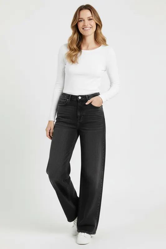 Cars Jeans Feya Denim Black Used Maat: W33L32 | Jeans Outlet | Dames | Zwart