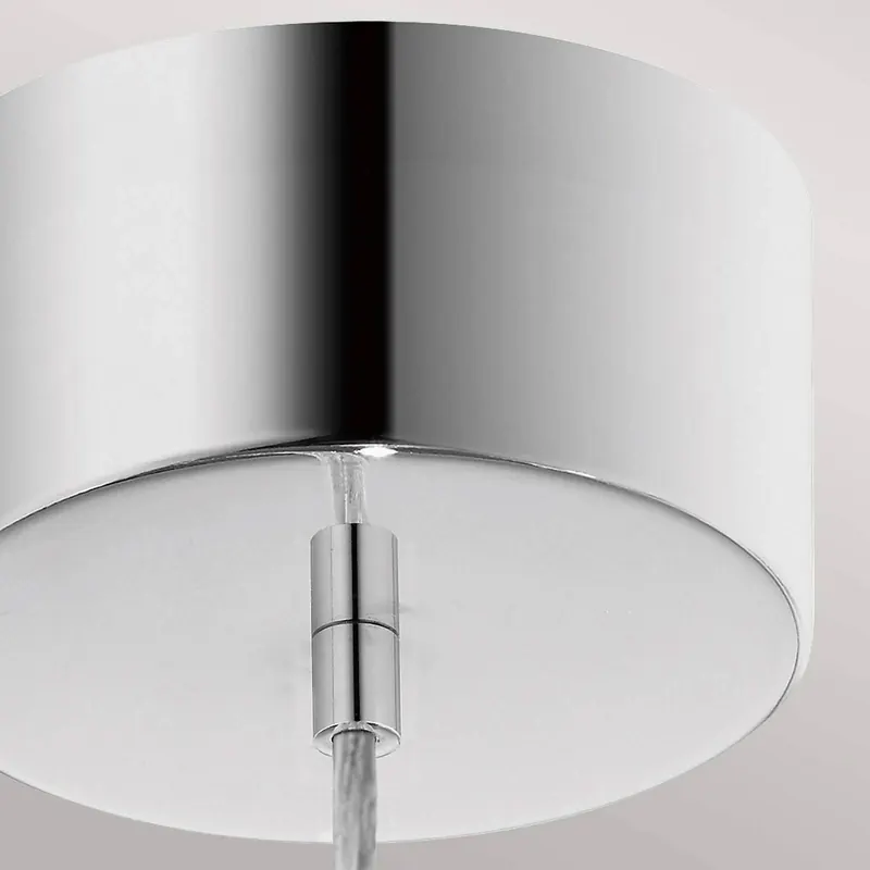 Lampa wisząca LED Moonlit, kolor chrom, aluminium, Ø 20 cm, kula ziemska