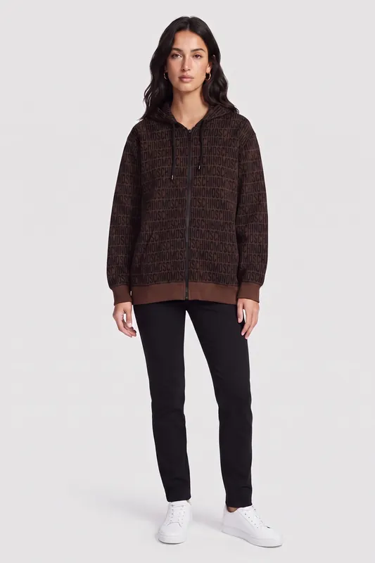 Moschino Fleecewear Brown Maat: 40 | Sweaters Outlet | Dames | Bruin