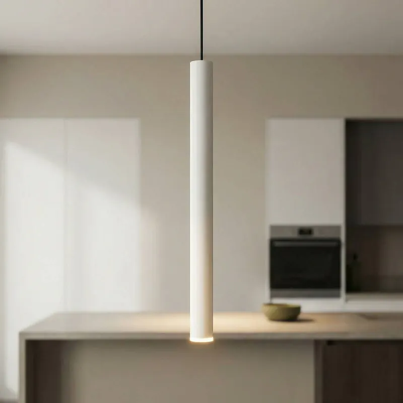 Lampa wisząca LED Cala, aluminium, biały