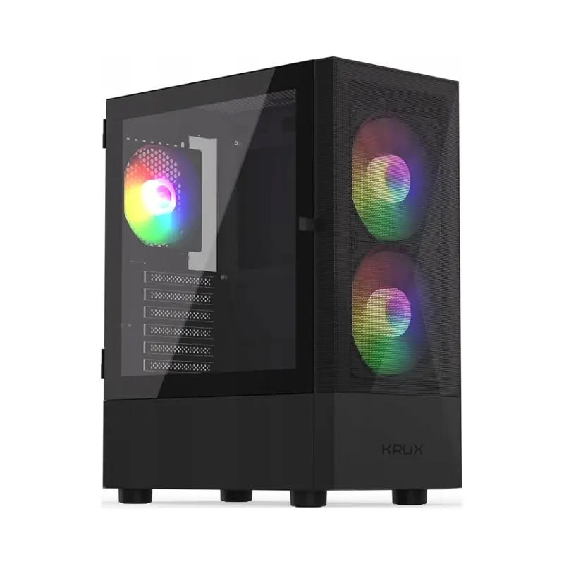 Počítačová Skriňa Krux Vako Rgb Midi Tower čierne