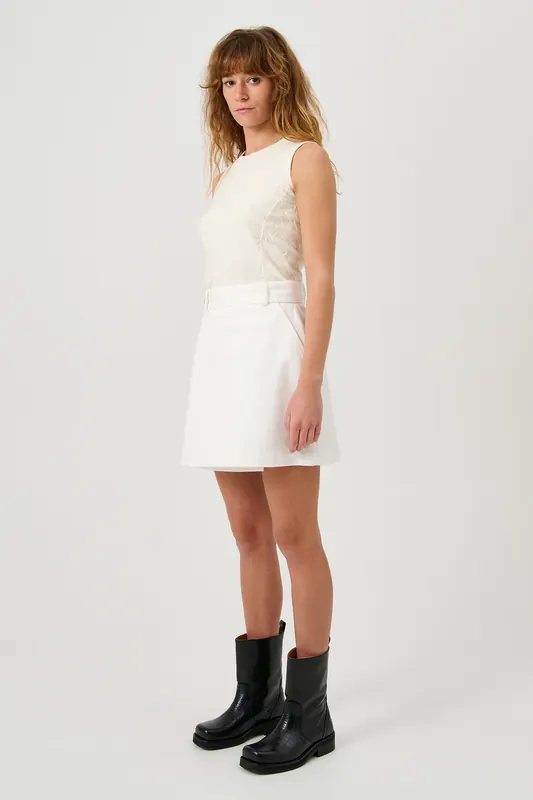Soulland Skirt White Maat: M/L | Mini Rokken Outlet | Unisex | Wit