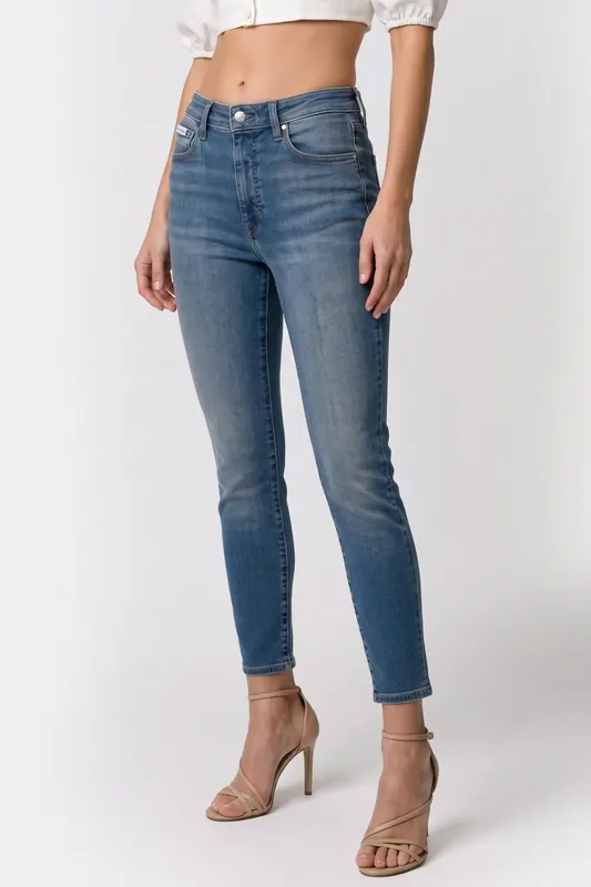 Calvin Klein High Rise Skinny Vintage Canyon Maat: W26 | Skinny Jeans Outlet | Dames | Blauw