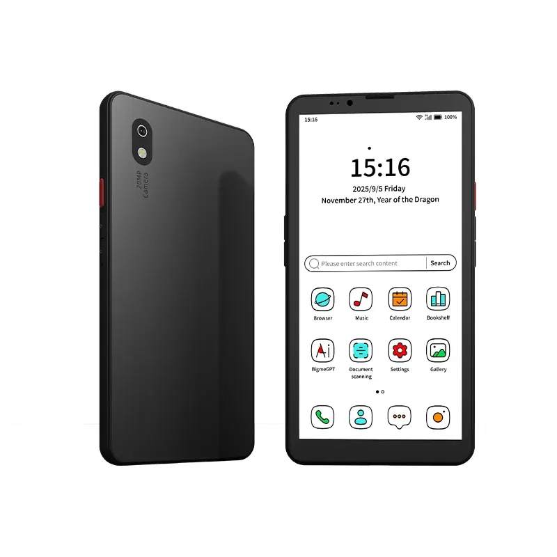 Bigme HiBreak Pro Color E-ink eBoook Reader, czytnik e-booków z ekranem 6,13 cala przypominającym papier, Android 14, 8GB+256GB, aparat 5MP/20MP, czytnik e-booków przyjazny dla oczu.
