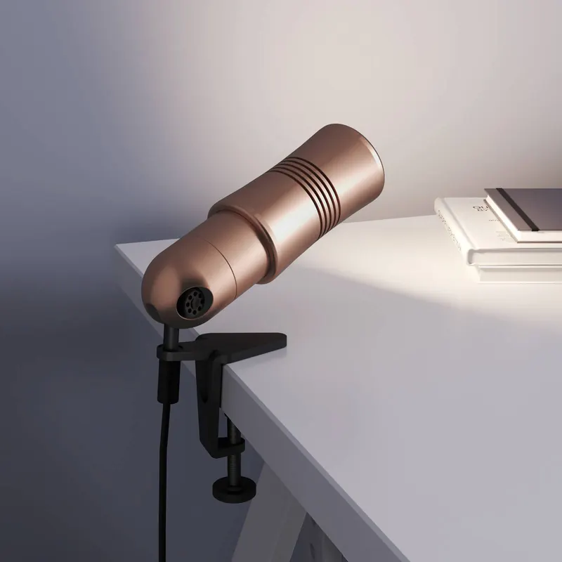 Neo! Clamp lampa z klipsem LED, miedź
