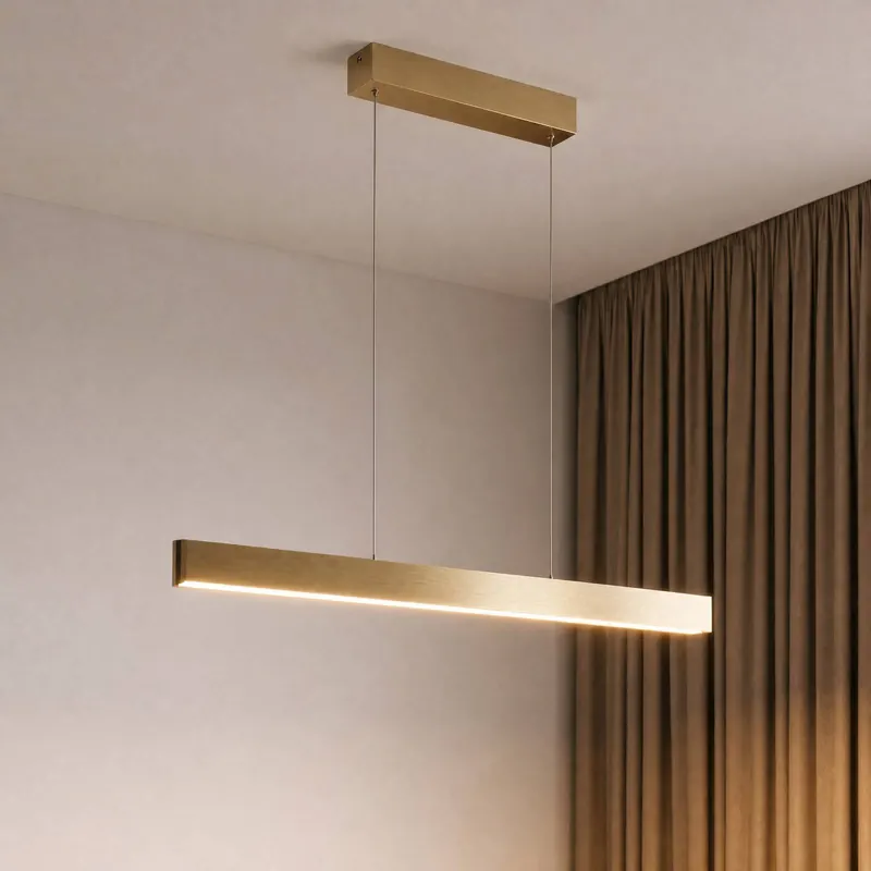 Lampa wisząca Lucande Smart LED Mylosh, złota, CCT, Tuya