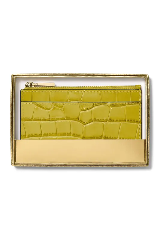 Michael Kors Small Zip Key Card Case Apple Maat: OS | Portemonnees Outlet | Dames | Groen