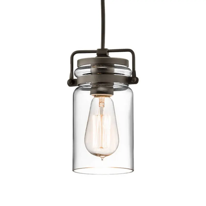 Szklana lampa wisząca Brinley 1-punktowa