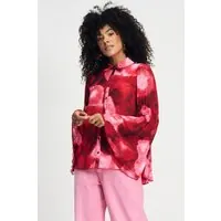 POM Amsterdam Blouse - Summer Bliss Red Maat: 34 | Longsleeves Outlet | Dames | Rood