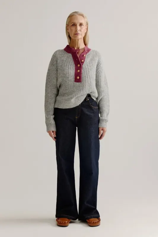 Josephine & Co Louwke Sweater Grey Maat: M | Sweaters Outlet | Dames | Grijs