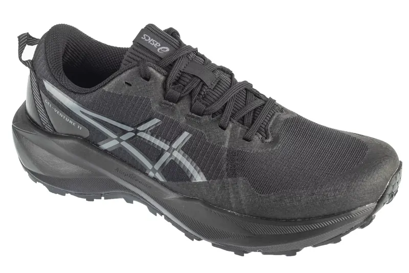ASICS Gel-Venture 11 1011C160-003, Męskie, Czarne, buty do biegania, przewiewna siateczka, rozmiar: 44
