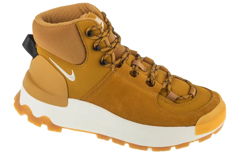 Nike City Classic Boot DQ5601-710, Damskie, Żółte, buty zimowe, skóra syntetyczna, rozmiar: 36,5