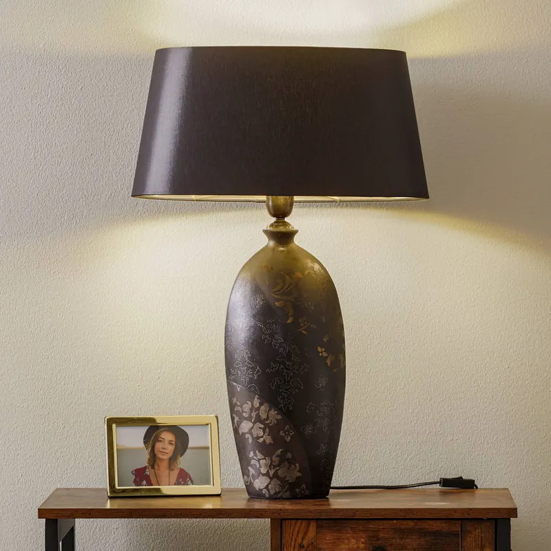Lampa stołowa Mary ceramika chintz wysokość 66 cm