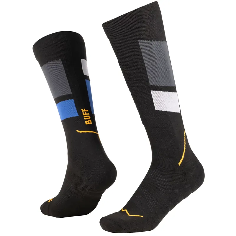 BUFF Thermonet Over The Calf Socks 138868999, Unisex, Czarne, skarpetki, poliamid, rozmiar: 45-47