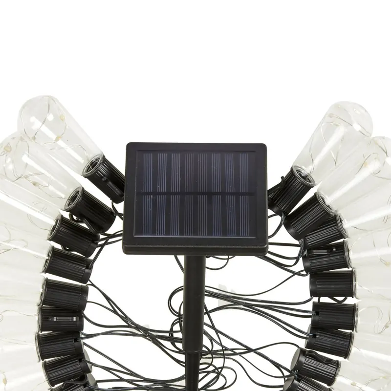 Łańcuch świetlny LED zasilany energią słoneczną DecoBulb, 20 żarówek,