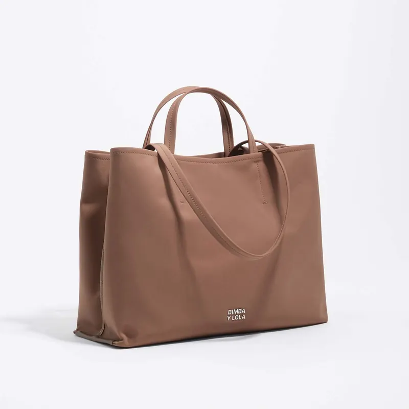 Torebka Chihuahua shopper duża skóra nugat