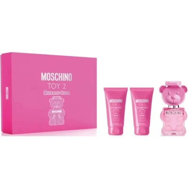 Moschino Zestaw upominkowy gumy balonowej Toy 2 EDT 50 ml, balsam do ciała 50 ml i żel pod prysznic 50 ml