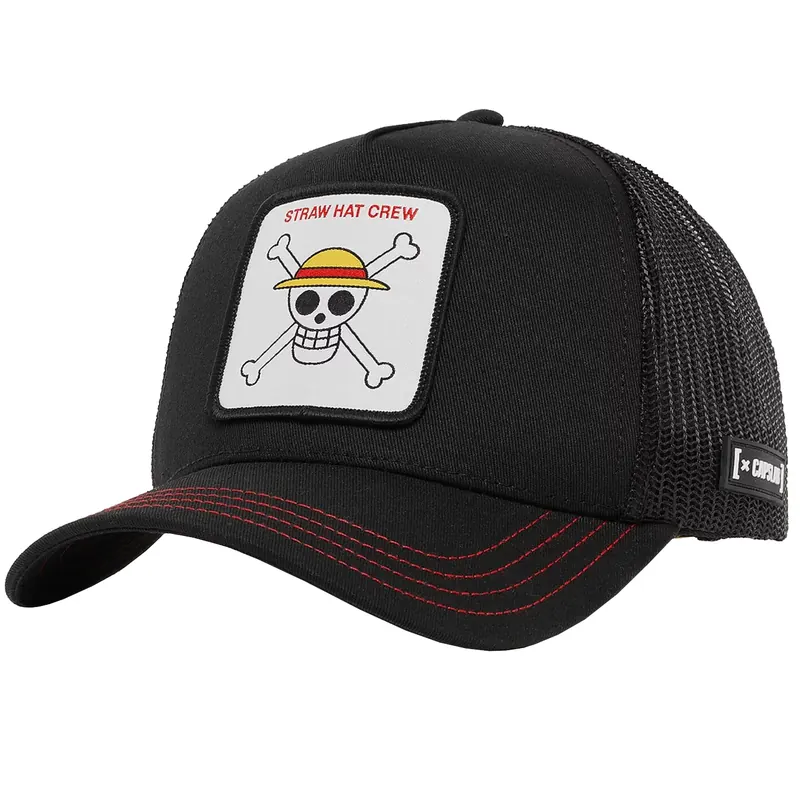 Capslab One Piece Trucker Cap CL-OP1-1-SKU2, Męskie, Czarne, czapki z daszkiem, bawełna, rozmiar: One size