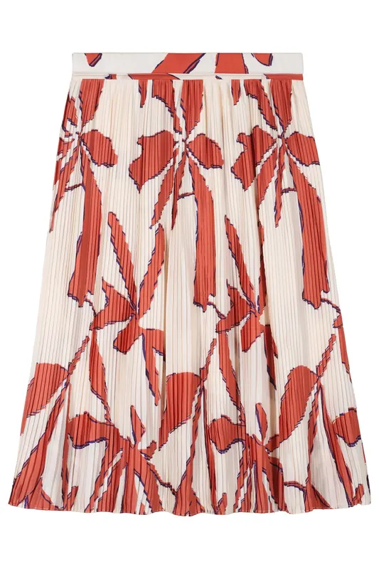 BA&SH Jupe Kiko Ecru Maat: S | Midi Rokken Outlet | Dames | Ecru