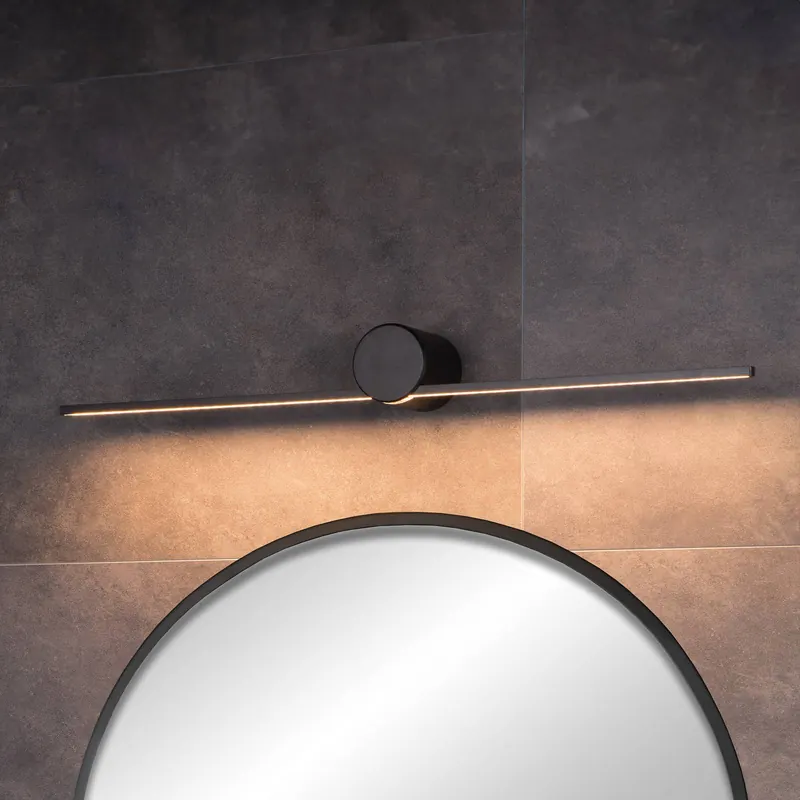 Kinkiet LED Mizar, 60 cm, czarny, IP44